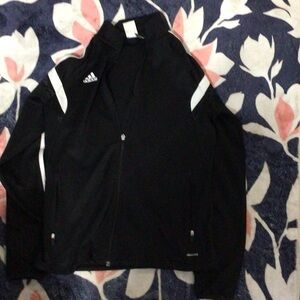 Adidas Women's Black and White Bomber Jacket